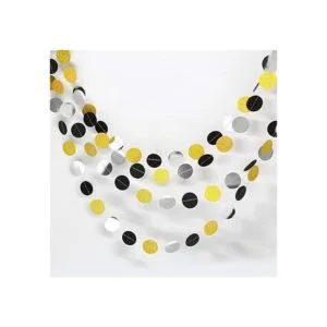 Decor365 Guirnalda de puntos circulares dorados_2