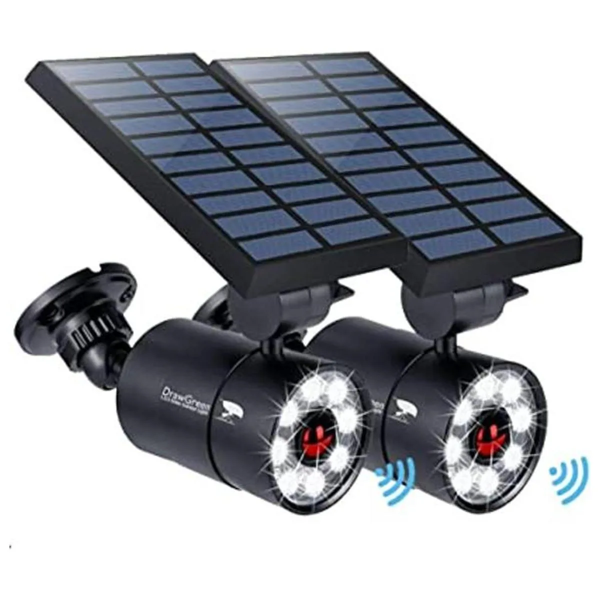 Solar Motion Sensor Light Outdoor of 2 1400Lumen