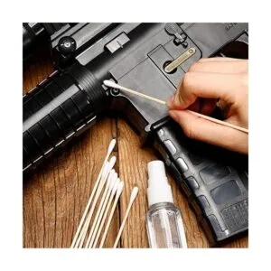 Norme 500 Pieces Cotton Cleaning Swabs Tip with Wooden_3