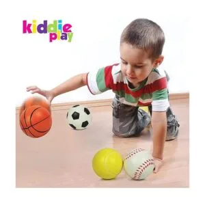 Kiddie Play Juego de 4 pelotas para niños pequeños de 1 a_2