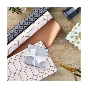 Hallmark Cuaderno de pasta dura Patrón metálico