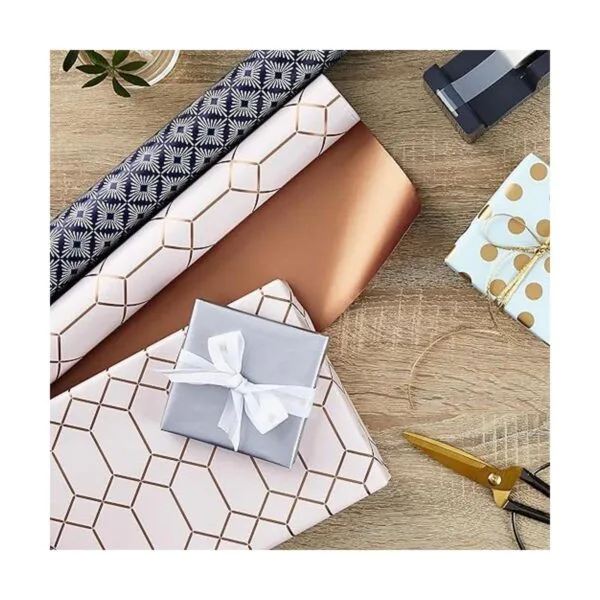 Hallmark Cuaderno de pasta dura Patrón metálico