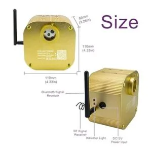 AKEPO Luces de fibra óptica parpadeantes RGBW de 16 W_4