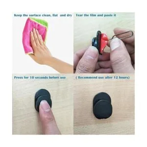 Sonku Gancho de plástico Negro_3