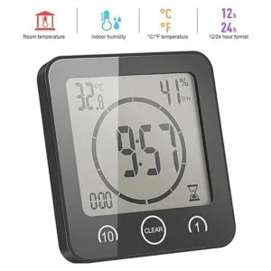 Reloj de pared de ducha impermeable Sunsbell digital de_3