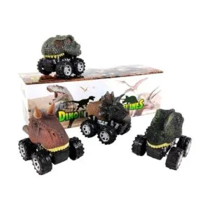 DINOBROS Juguetes de dinosaurio para coche paquete de 4_3
