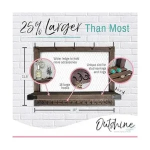 OUTSHINE Organizador de joyas de pared Organizador de_2