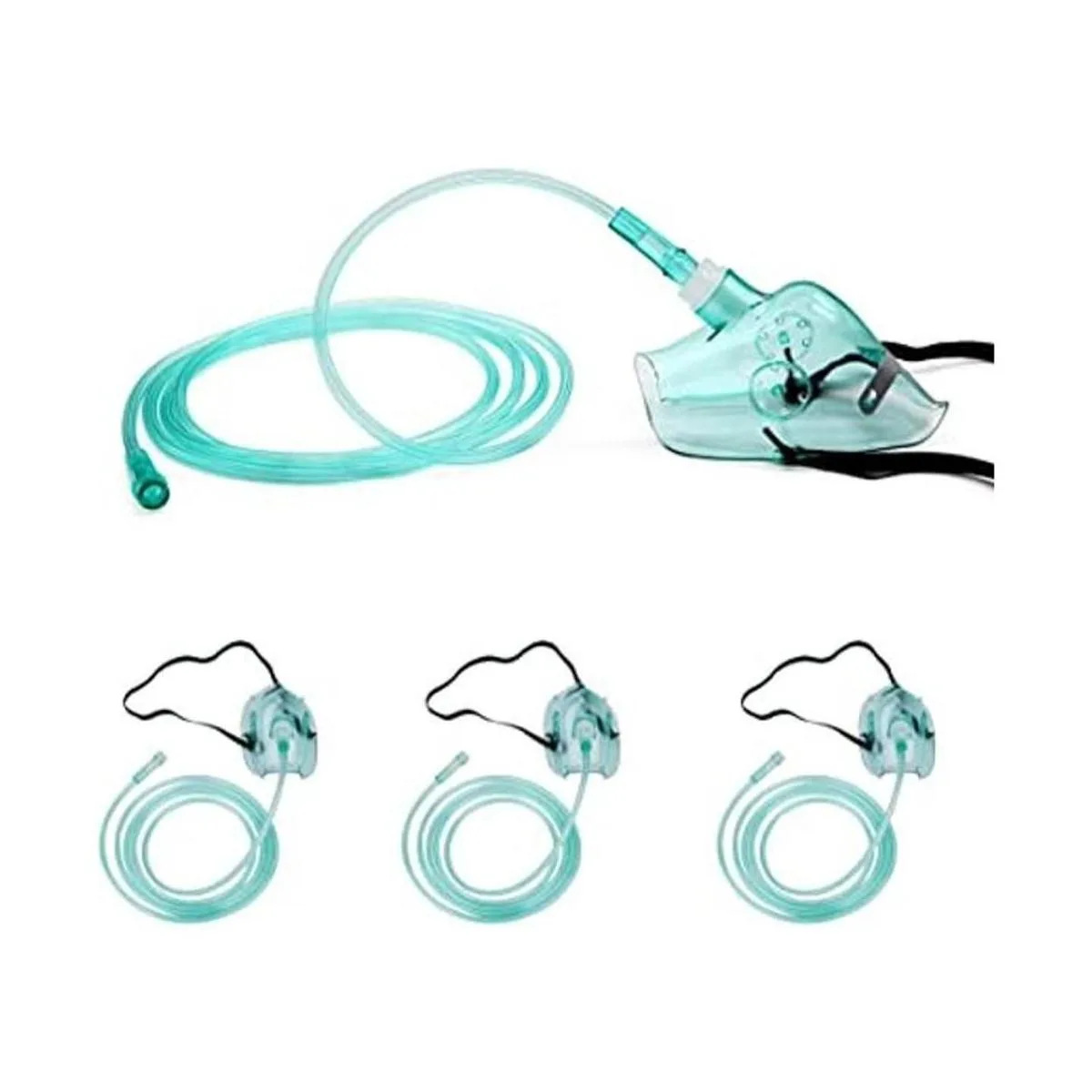 Máscara de oxígeno estándar alargada pediátrica con tubo_1