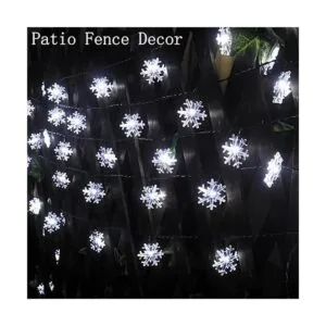 Mankinlu Cadena de luces solares para copo de nieve