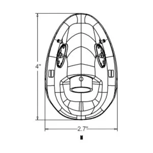 Máscara de oxígeno estándar alargada pediátrica con tubo_3