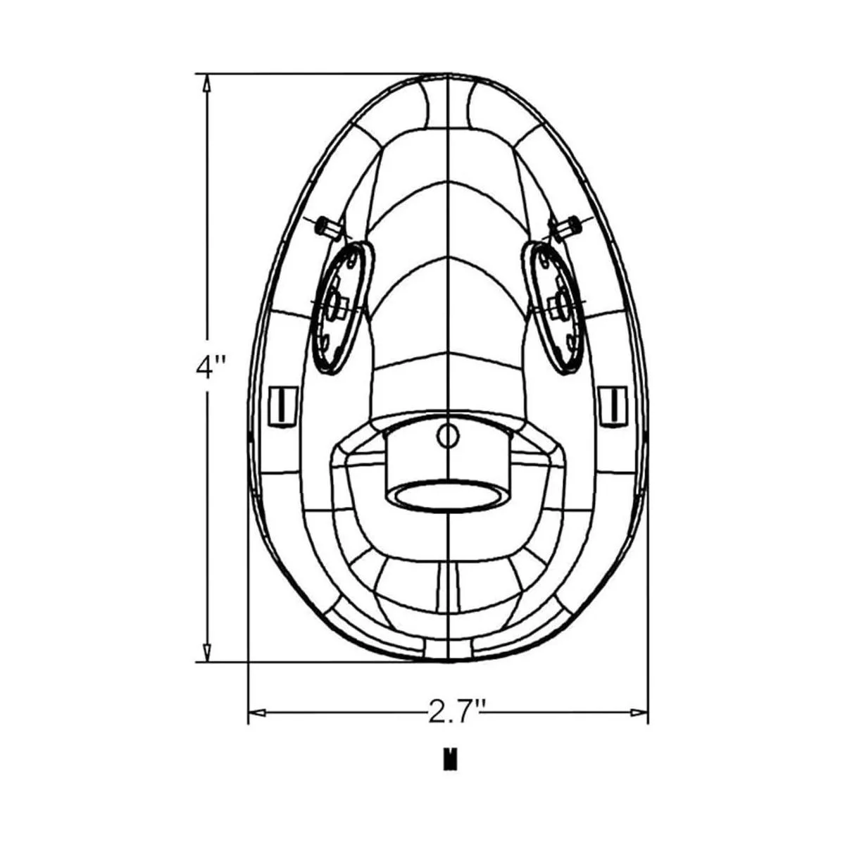 Máscara de oxígeno estándar alargada pediátrica con tubo_3
