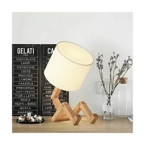 ELINKUME Lámpara de noche de robot pantalla de tela a_1