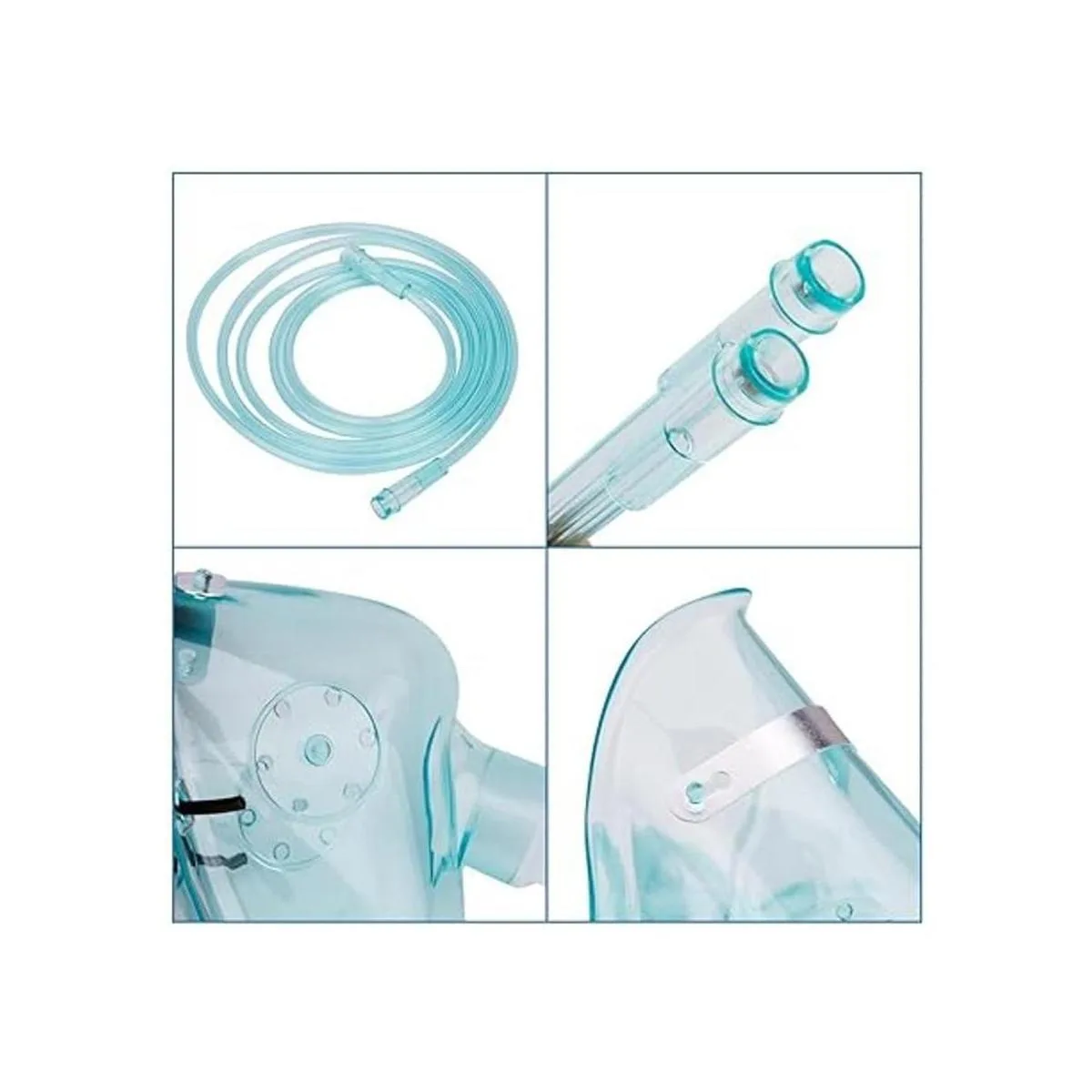 Máscara de oxígeno estándar alargada pediátrica con tubo_4