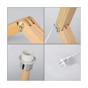 ELINKUME Lámpara de noche de robot pantalla de tela a_4