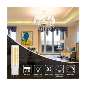 Bombilla LED G9 regulable 6 W blanco cálido 3000 K G9_2