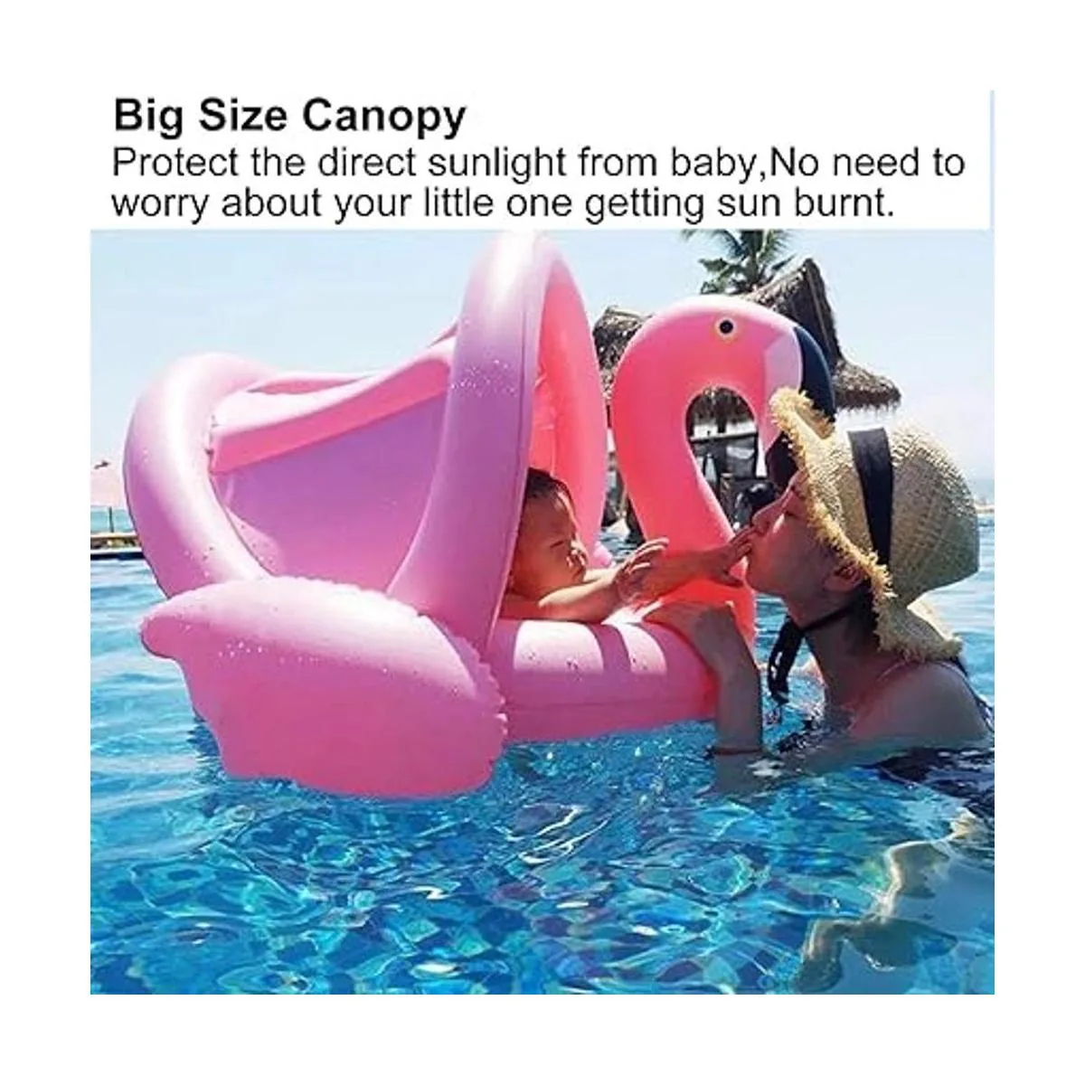 Flamingo Anillo de natación para bebé con UPF 50_6