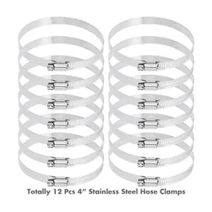 Selizo 12 abrazaderas de manguera abrazadera de manguera