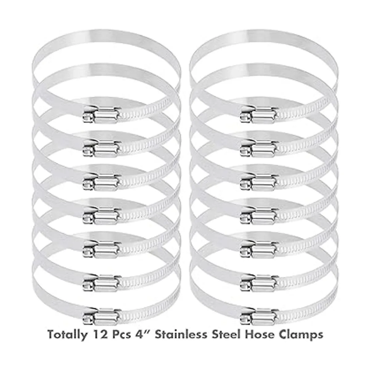 Selizo 12 abrazaderas de manguera abrazadera de manguera