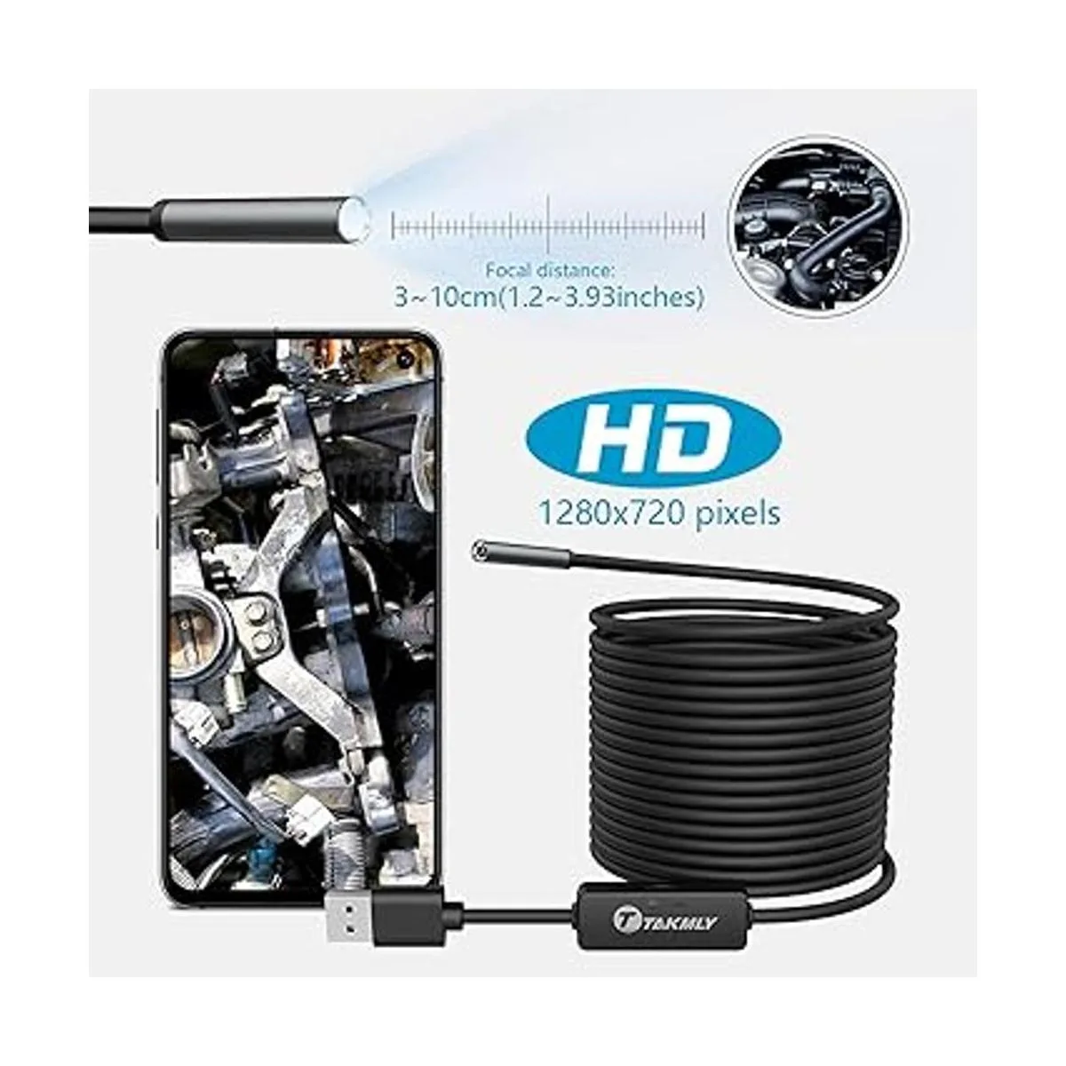 Endoscopio USB boroscopio tipo C para teléfono Android_6