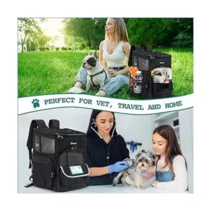 PetAmi Mochila para perros y gatos pequeños Aprobado