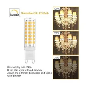 Bombilla LED G9 regulable 6 W blanco cálido 3000 K G9_3