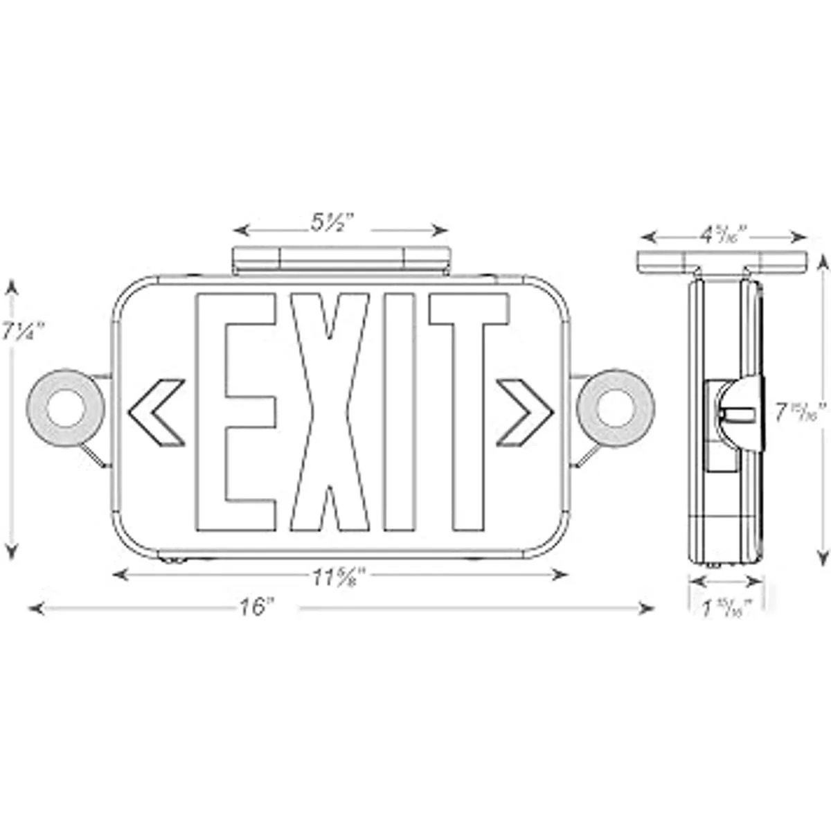 Ciata Luces de salida de emergencia con señal de salida_2
