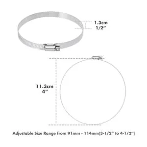 Selizo 12 abrazaderas de manguera abrazadera de manguera