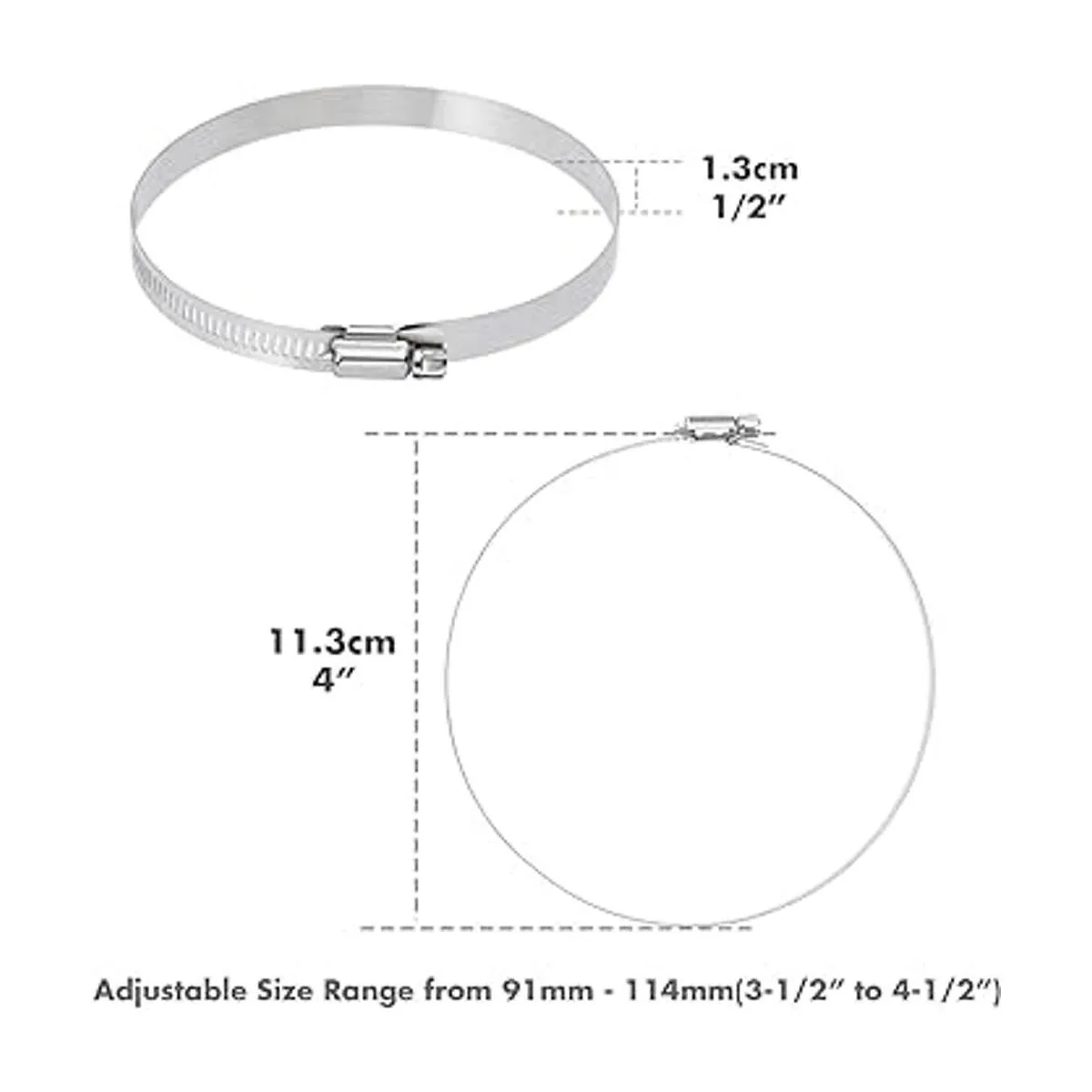 Selizo 12 abrazaderas de manguera abrazadera de manguera