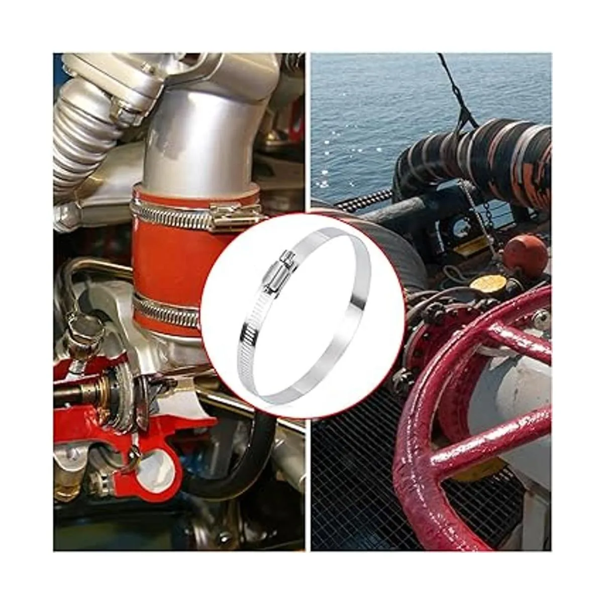 Selizo 12 abrazaderas de manguera abrazadera de manguera