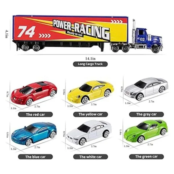 TEMI Diecast Juego de juguetes de autos de carreras con