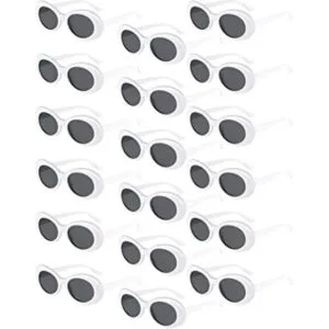 Paquete de 18 gafas de sol ovaladas con montura gruesa y