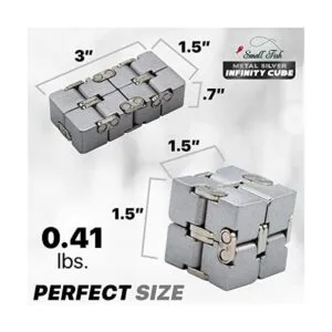 Juguete para la ansiedad cubo infinito de aluminio para_3