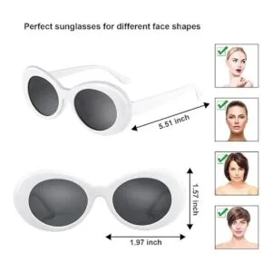 Paquete de 18 gafas de sol ovaladas con montura gruesa y