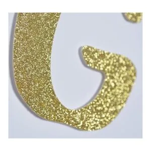 Gracias Banner Guirnalda dorada con purpurina para_3