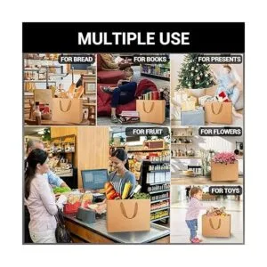 EUSOAR Bolsas de papel kraft para regalo 25 bolsas_4