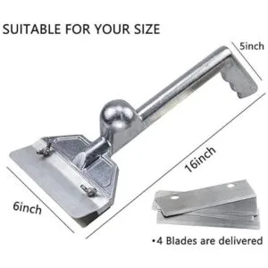 LRui Juego de raspadores de parrilla resistentes con 5