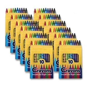 Paquete de 12 crayones de cera brillante al por mayor a_1