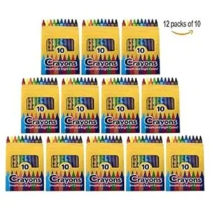 Paquete de 12 crayones de cera brillante al por mayor a_3