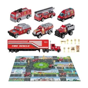 TEMI Diecast Juego de juguetes de emergencia para