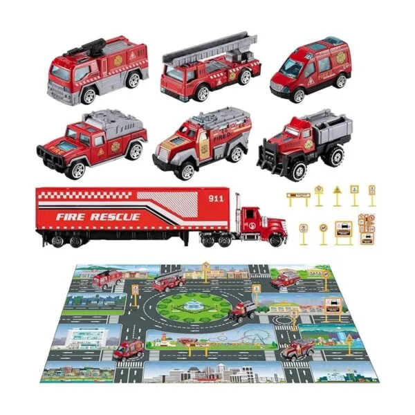 TEMI Diecast Juego de juguetes de emergencia para