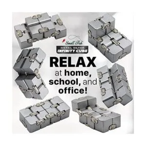 Juguete para la ansiedad cubo infinito de aluminio para_6