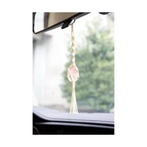 Dahey Colgante de cristal de macramé hecho a mano de_2