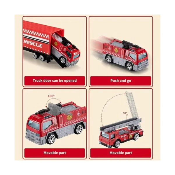 TEMI Diecast Juego de juguetes de emergencia para