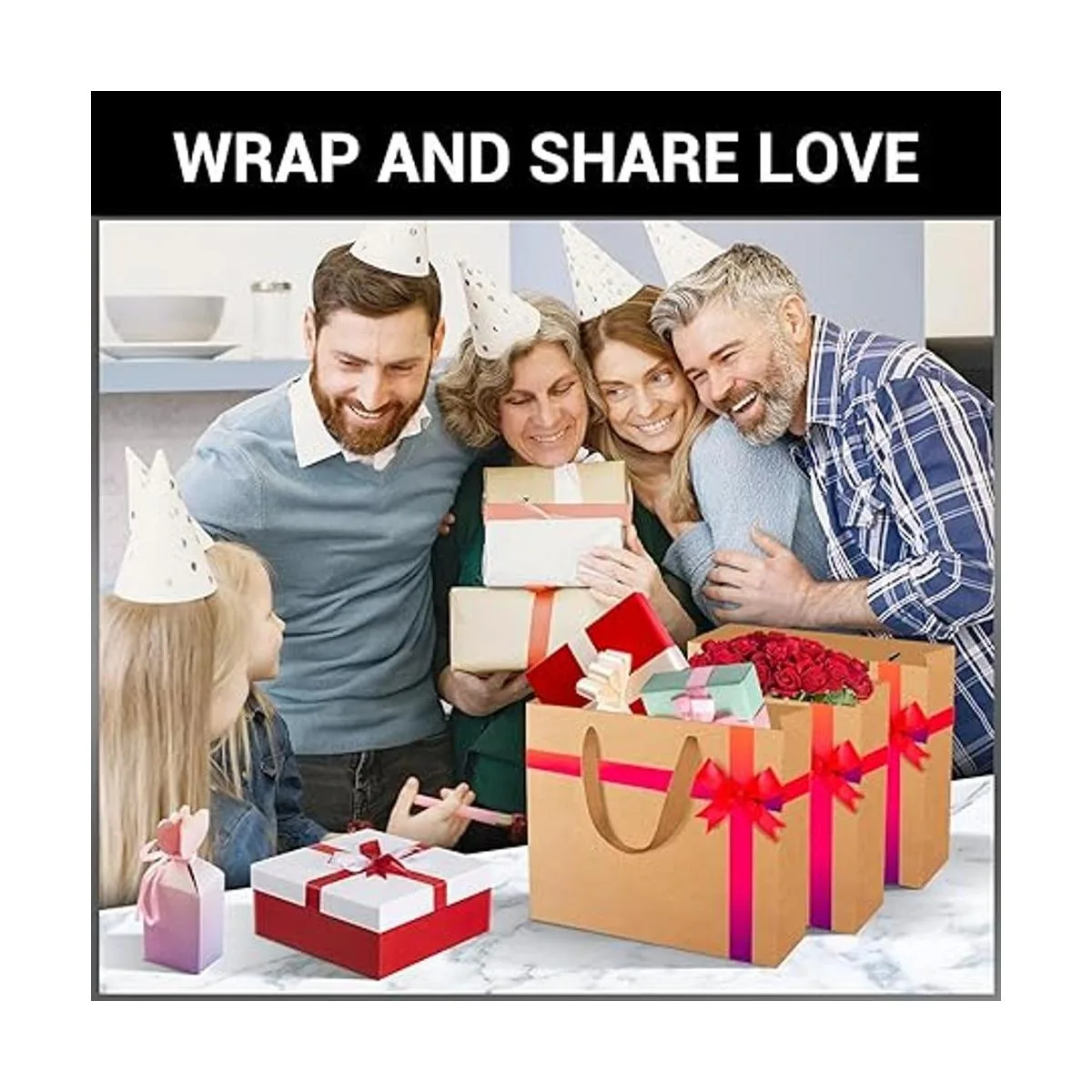 EUSOAR Bolsas de papel kraft para regalo 25 bolsas_6