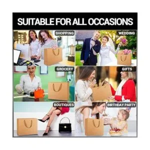 EUSOAR Bolsas de papel kraft para regalo 25 bolsas_5