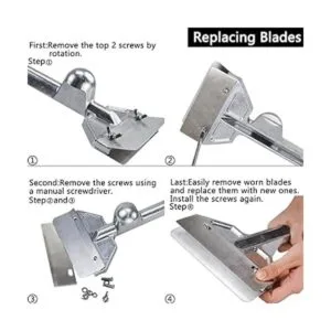 LRui Juego de raspadores de parrilla resistentes con 5