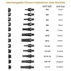 RZX Remachadora de tuerca de 16 pulgadas con sistema de