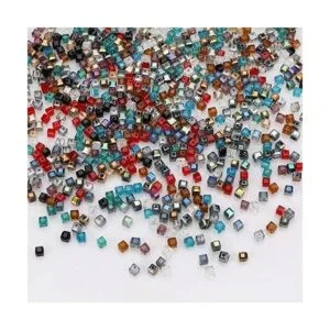 PHOGARY 1000 cuentas de cristal en forma de cubo cuentas_3