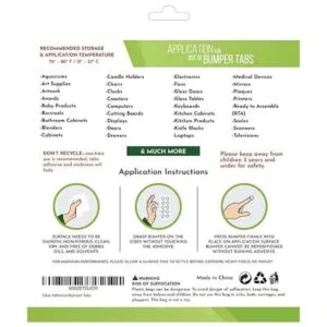 7 tamaños transparentes suaves y autoadhesivos Parachoques