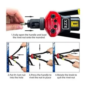 RZX Remachadora de tuerca de 16 pulgadas con sistema de